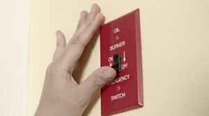 Photo of a thumb on a switch